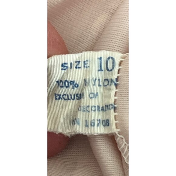 Vtg 1960's 2 Piece Ensemble Negligees Lingerie Pink & White Lace Nightgown Robe - Picture 9 of 10